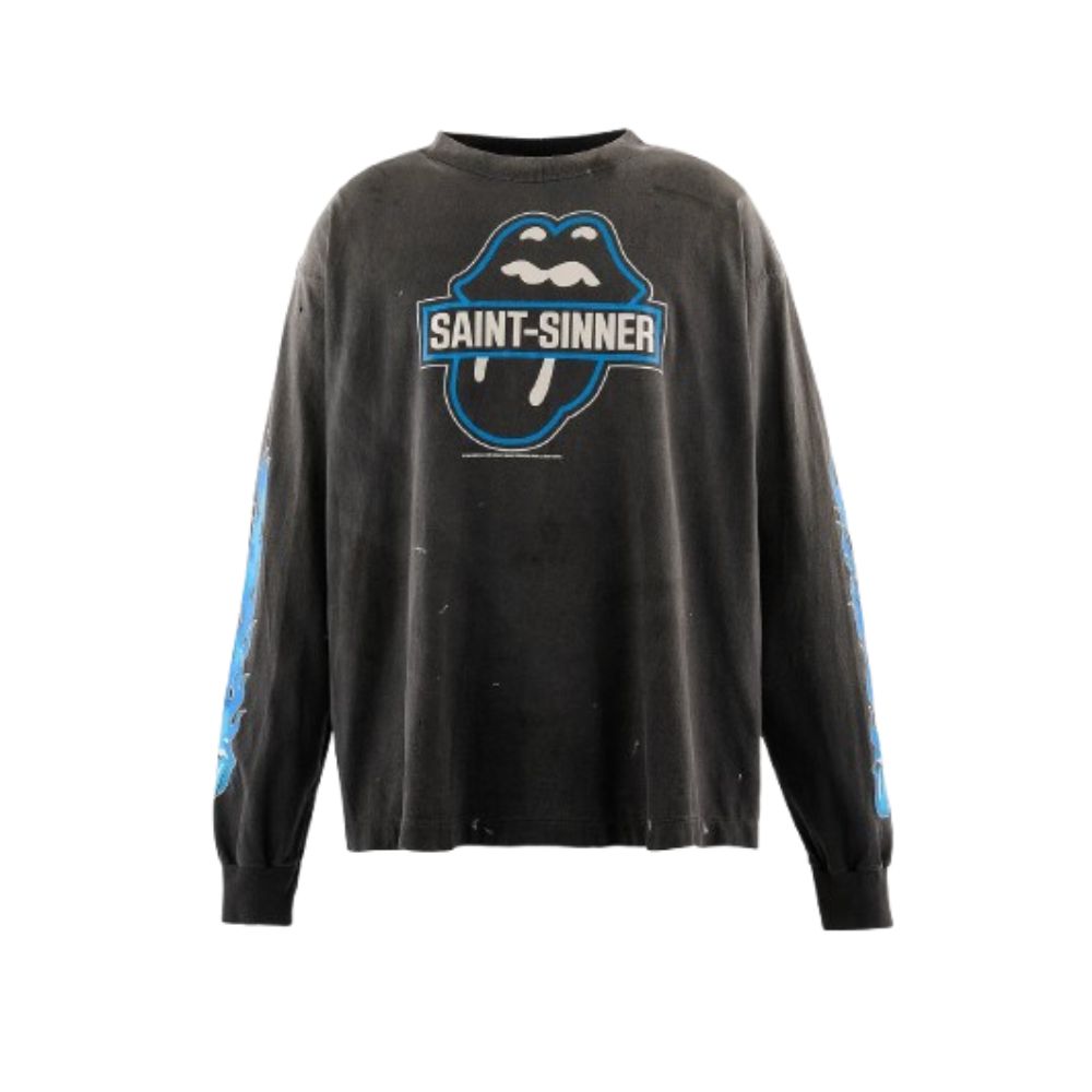 SAINT Mxxxxxx × The Rolling Stones FIRE Sweatshirt (2) SAINT Mxxxxxx × The Rolling Stones FIRE Sweatshirt
